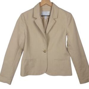 Old Navy Tan Women's Blazer Size Medium Single Button Closure